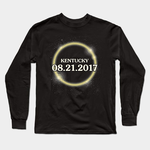 Solar Eclipse August 2017 Kentucky Long Sleeve T-Shirt by Bricke